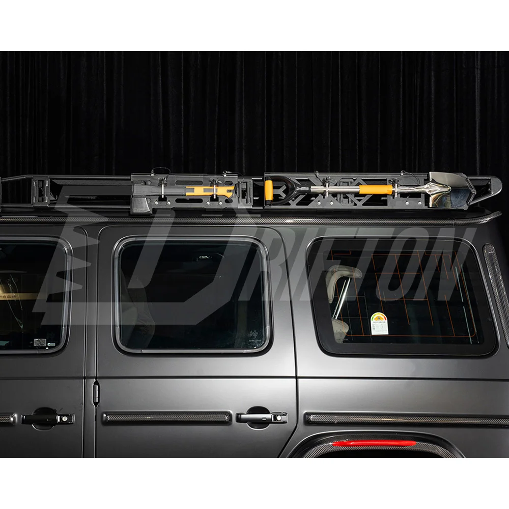 

Dry Carbon Fiber Roof Strips With A Pillar Cover for G-Class W465 G63 2024-ON