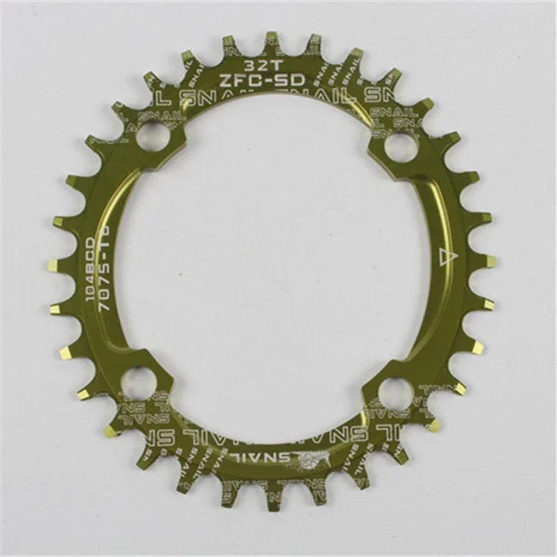 SNAIIL Round Oval Narrow Wide Chainring Mountain Bike 104BCD 32/34/36/38/40/42T Bicycle Crankset Chain Ring