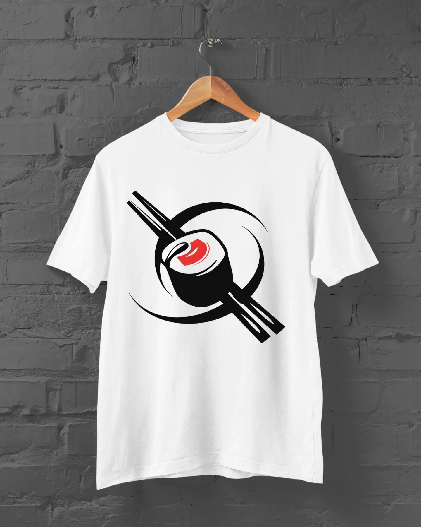 Sushi T Shirt Japanese Streetwear Print Food Y2K Top Japan