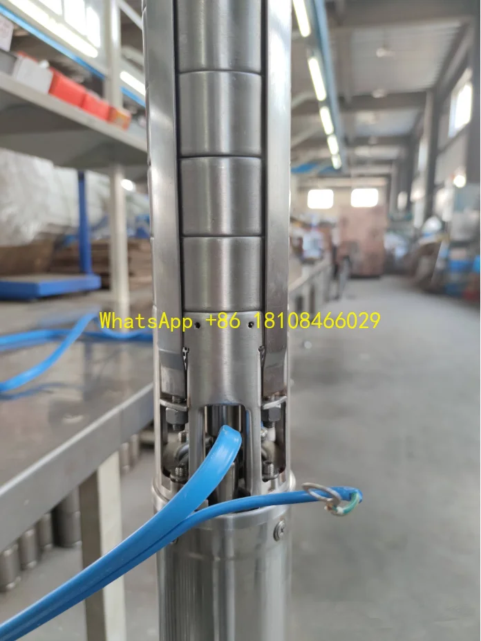 

teel Impeller OEM Customized 1.25-inch Outlet AC/DC 96V 600WSubmersible Solar Borehole Water Pump Stainless S