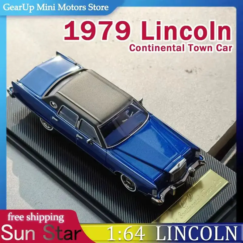 

1979 Lincoln Continental Town Car Diecast Model - Sun Star x Toks Collaboration 1:64 Scale American Luxury Vintage Collector Toy