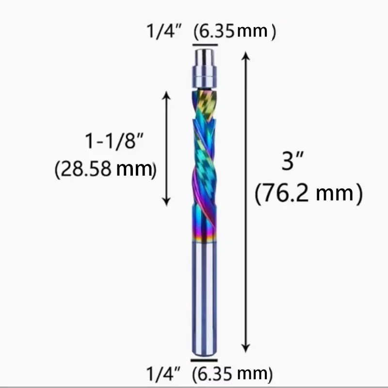 DLC طلاء ملون مركب شفرة التشذيب سكين نحت سبائك الصلبة سبائك الصلب قطع رئيس النجارة قاطعة المطحنة