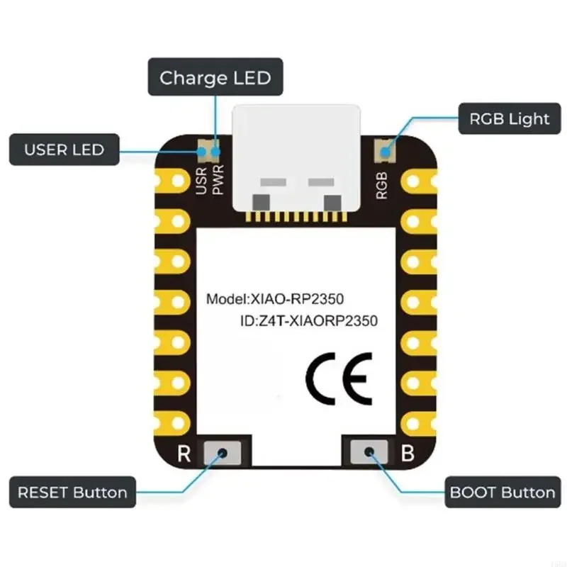 Seeed Studio XIAO RP2350 개발 보드 모듈 부품 MicroPython 150MHz Arm M33 및 Hazard3 액세서리용