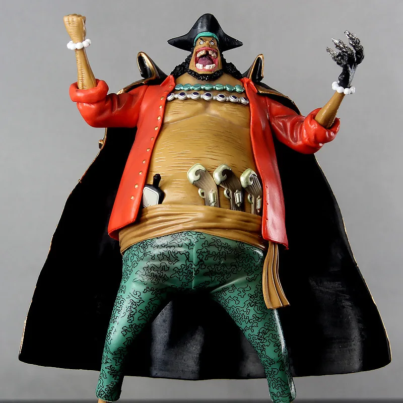 27 cm Hot Cartoon Marshall D. Teach Blackbeard Charakter Modell Box Set Handgemachte Puppe Desktop Ornament Modell Geburtstag Geschenk