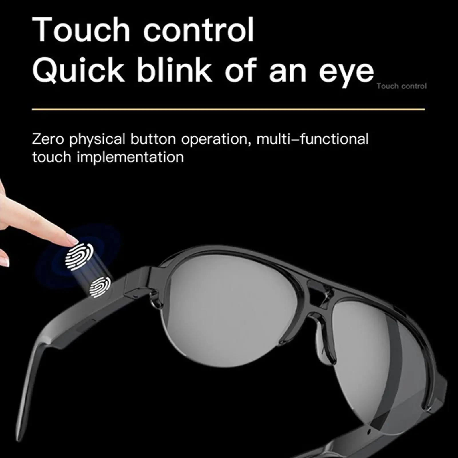 

Умные аудиоочки с искусственным интеллектом, беспроводные умные очки, солнцезащитные очки с аудиоплетером для любителей техники, любителей музыки, путешественников