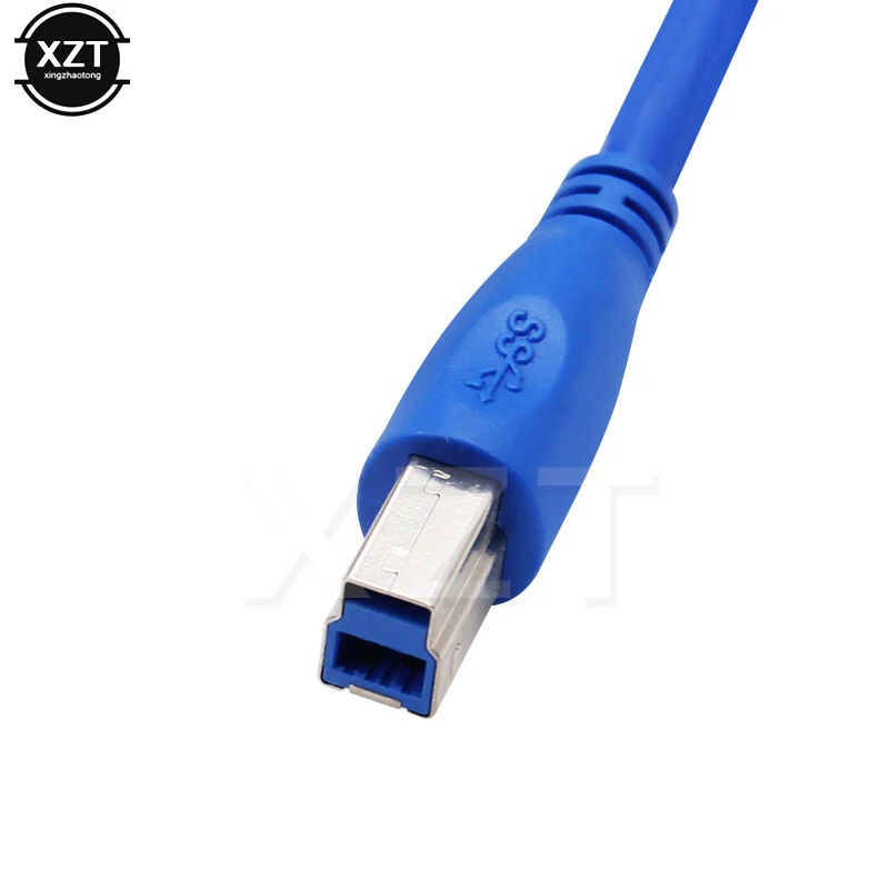 50CM USB 3.0 męskiego od AM do USB 3.0 B typ męski przedłużacz do drukarki BM kabel USB3.0 kabel konwertera do kabla do transmisji danych drukarki