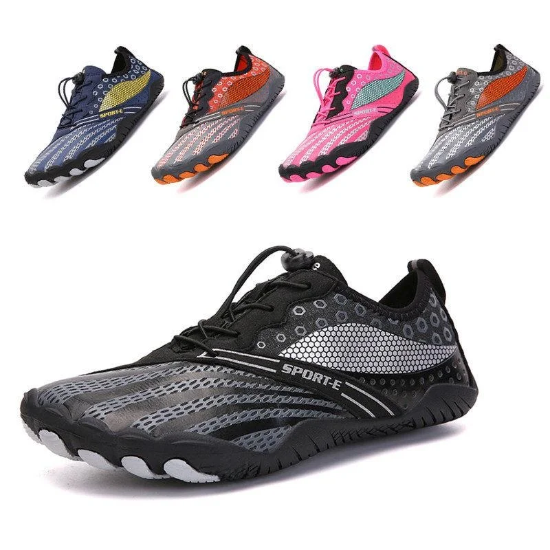 New Couple Outdoor Hiking Shoes Fitness Yoga Shoes Five-Finger Beach Walking Shoes Breathable Mesh Inner Men's Dance Sport Shoes