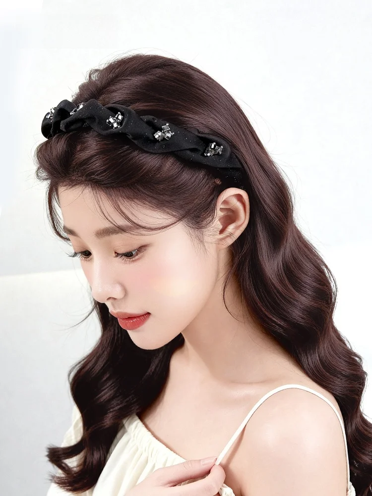 滑り止め付きハイカットヘアバンド、櫛型デザインの高級ヘアクリップ、おしゃれなヘアアクセサリー、丈夫な生地のヘッドバンド