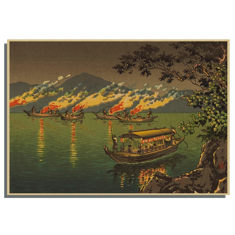 Japanese Ukiyo-e Artworks Wave boat,snow Landscape Art Poster Painting Wall Print Picture Room Home Decor - Image 5