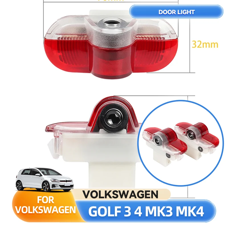 

2026 НОВЫЙ ГОРЯЧИЙ Для VOLKSWAGEN VW Подстаканники Светодиодный дверной проектор с логотипом приветствия Ghost Shadow Light Аксессуары для VW Golf 3 4 M