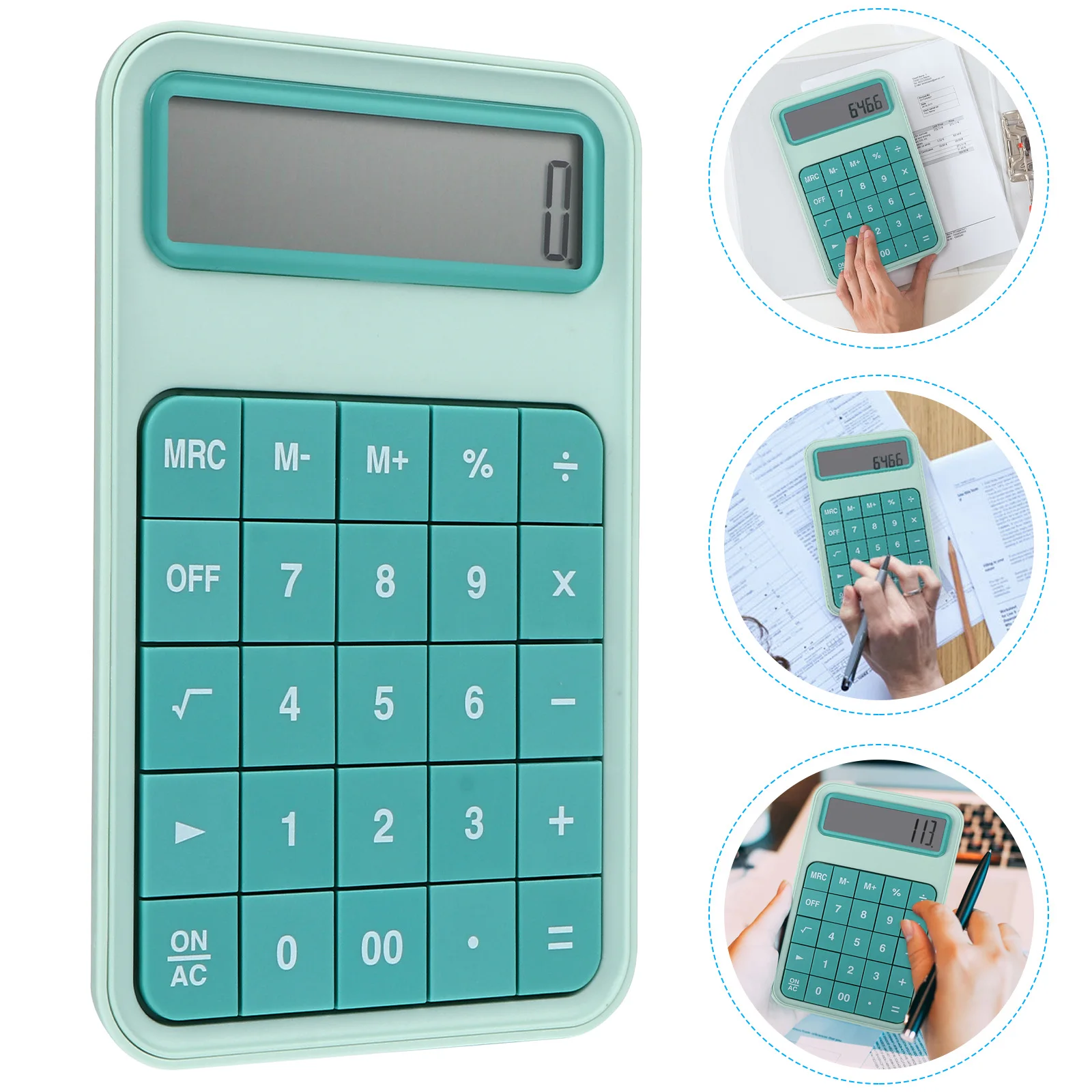 

1pc 12- Lcd Calculator Lightweight Electronic Calculation Aids For Office School Portable Desktop Use Simple