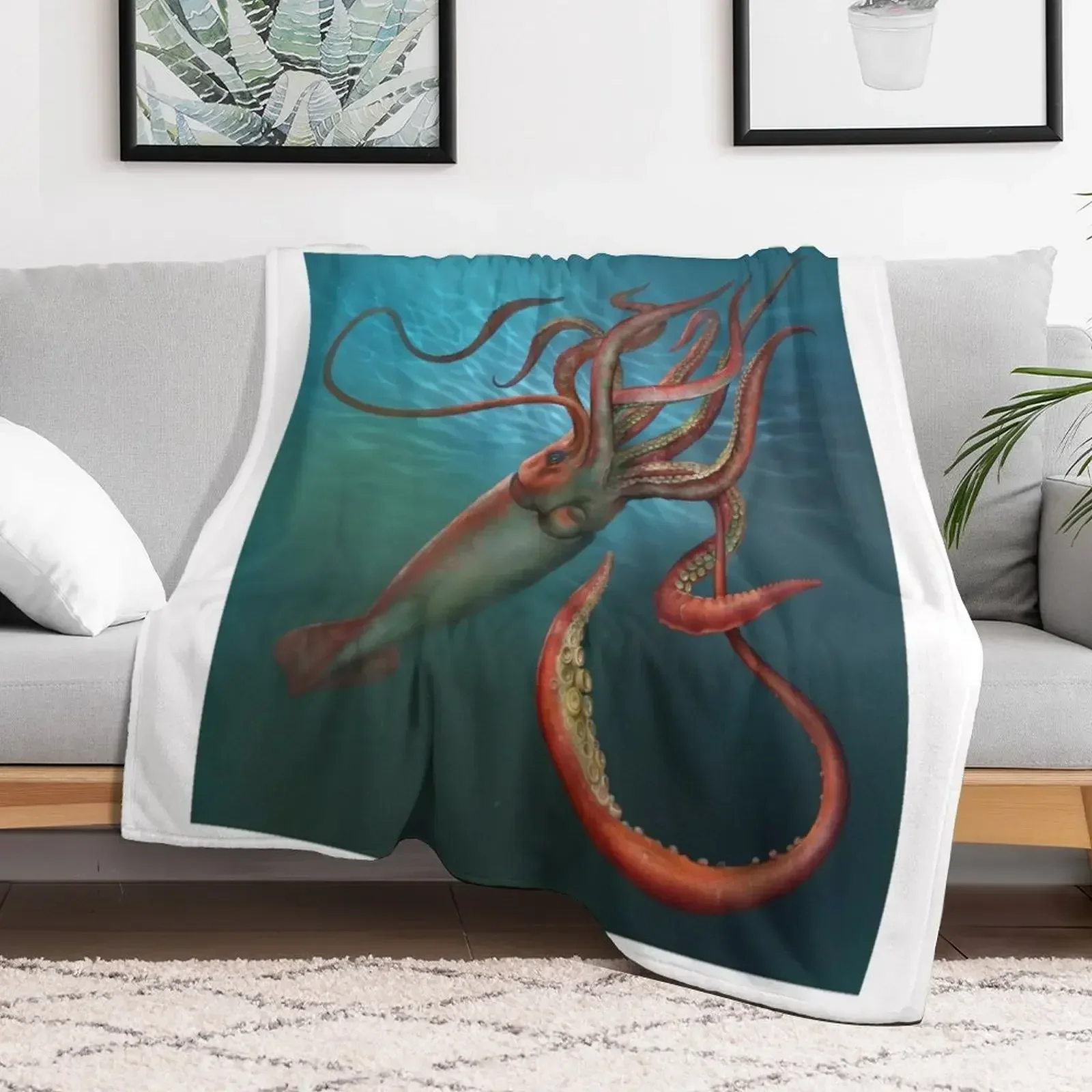 Giant Squid Throw Blanket Sofa Throw Fashion Sofas Blankets For Sofas Blankets