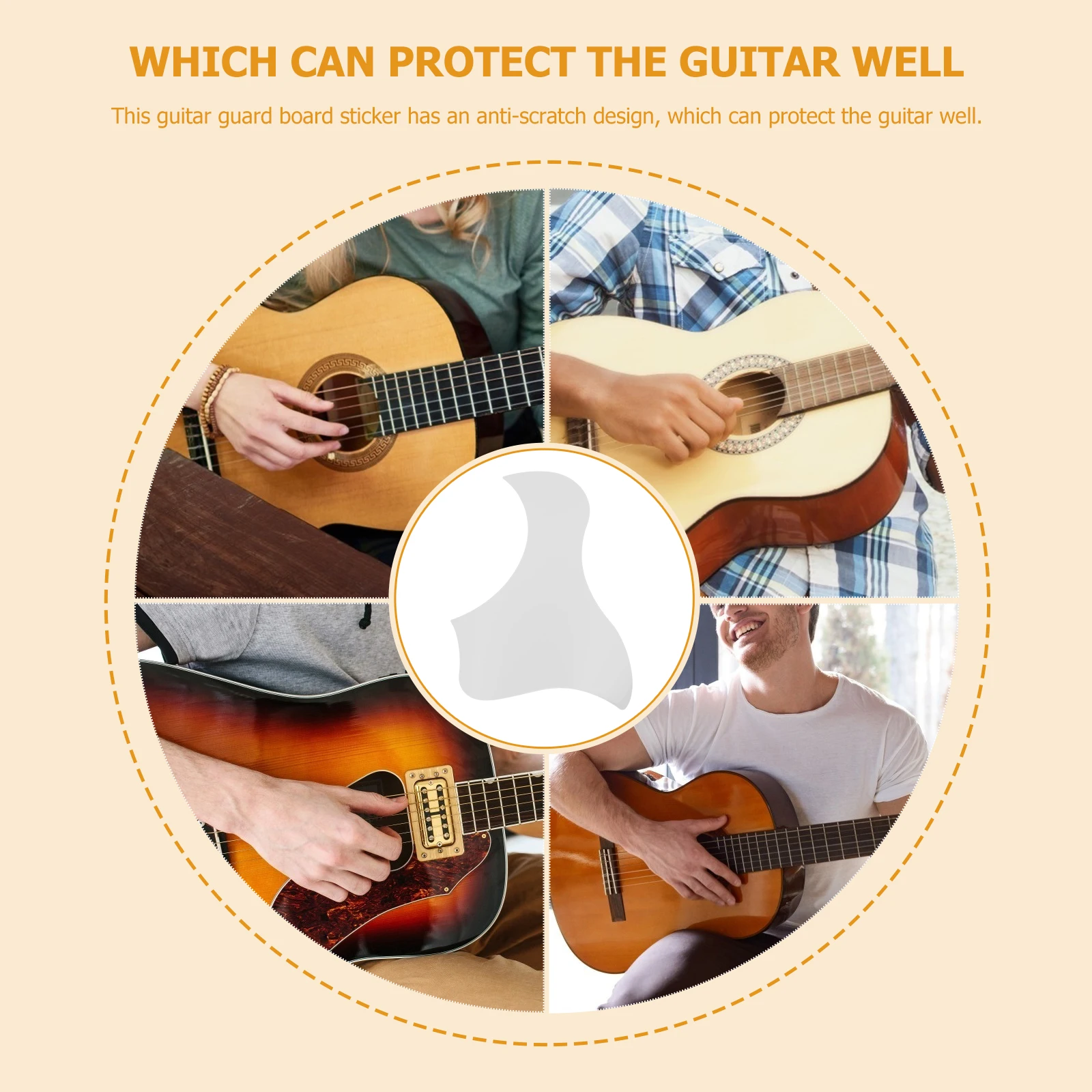 

Pick Guard Sticker Guitar Custom Protector Ukulele Self Adhesive Pickguard Child