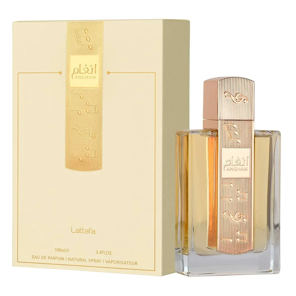 Lattafa Angham Eau De Parfum 100ml Aroma Floral Gourmand con Vainilla y Notas de Lujo