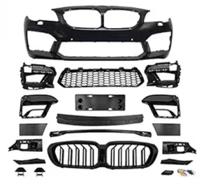 Car Bumpers for 2009+ BMW 5 Series F10 F18 Upgrade 2021 M5 Front Rear Car Bumpers PP Grilles LED Fenders Side Skirt Diffuser view 2