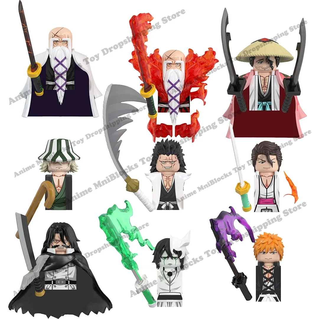 WM Blocks WM6164 Japanese Cartoon TV BLEACH Ichigo Ulquiorra Cifer Anime Bricks Dolls Building Blocks Assemble Toys