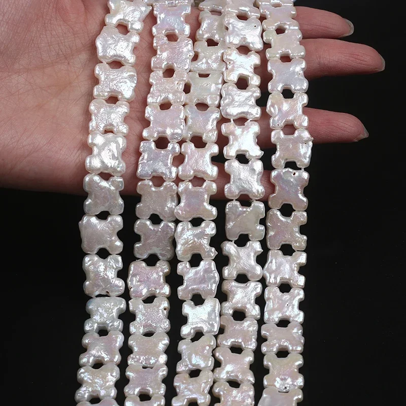 Wholesale white irregular baroque freshwater pearl beads loose strand