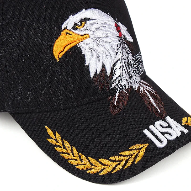 Fashion Cotton Baseball Caps For Men Eagle Embroidery Trucker Snapback Hats For Men Women Autumn Casual Sunscreen Golf Cap Male