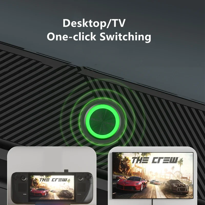 4K HDMI 対応ビデオコンバーターブラケット Steam デッキ用 TV ビデオアダプター充電器ドック Steam デッキコンソール用