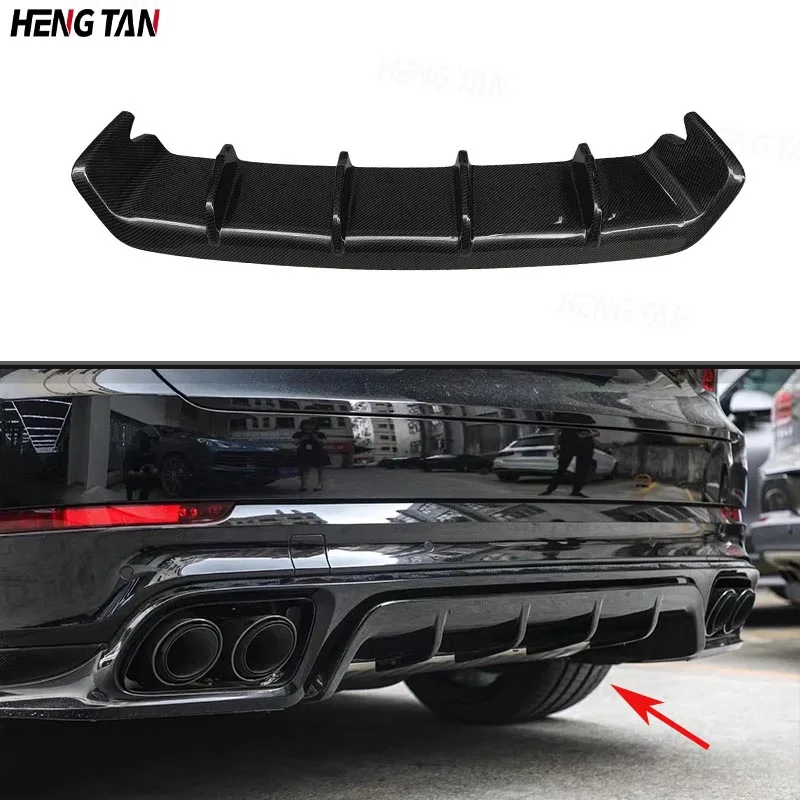 

Carbon Fiber Car Rear Bumper Lip Diffuser Spoiler Parts For Porsche Cayenne 958 GTS 2015-2018 Upgrade Body kit