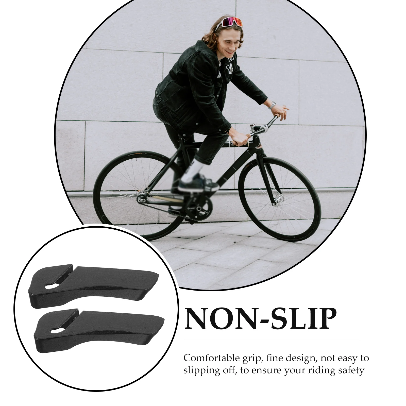 

1Pair Aluminum Alloy Bike Handlebar Ends Comfortable Grip Shockproof Cycling Handlebar Extensions for Mountain Road Bikes