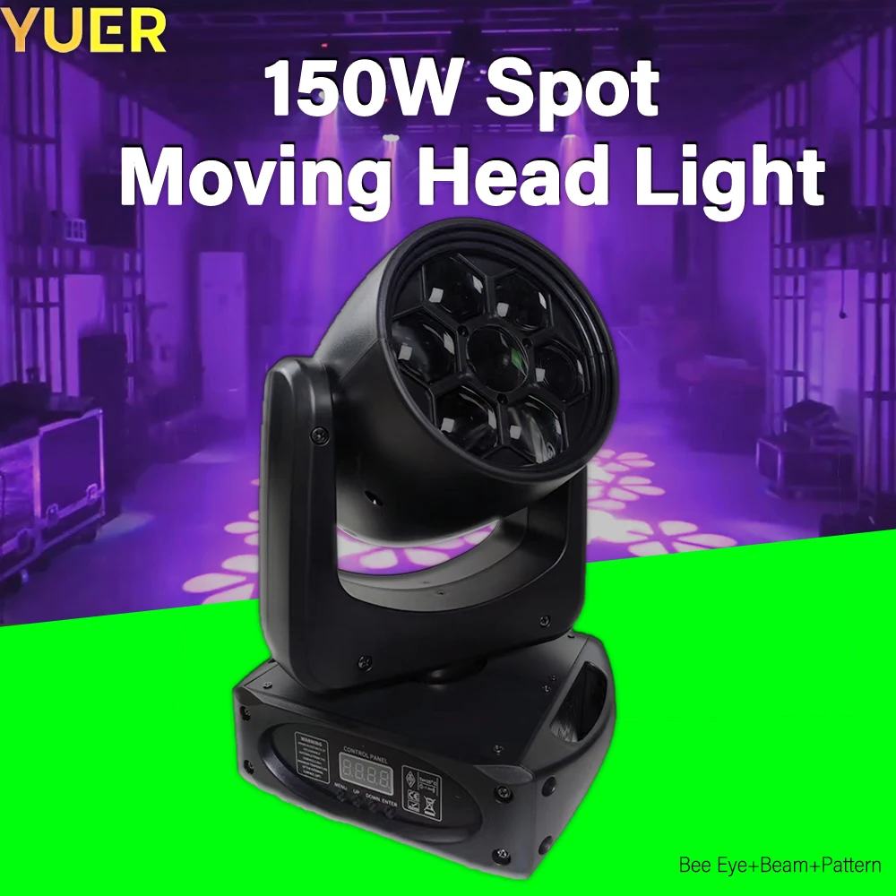 

LED RGBW 150W Mini 8spot 8 Colors 3 Prism Moving Head Light DMX512 for Party Live Stage Performance Wedding Stage Light DJ Bar