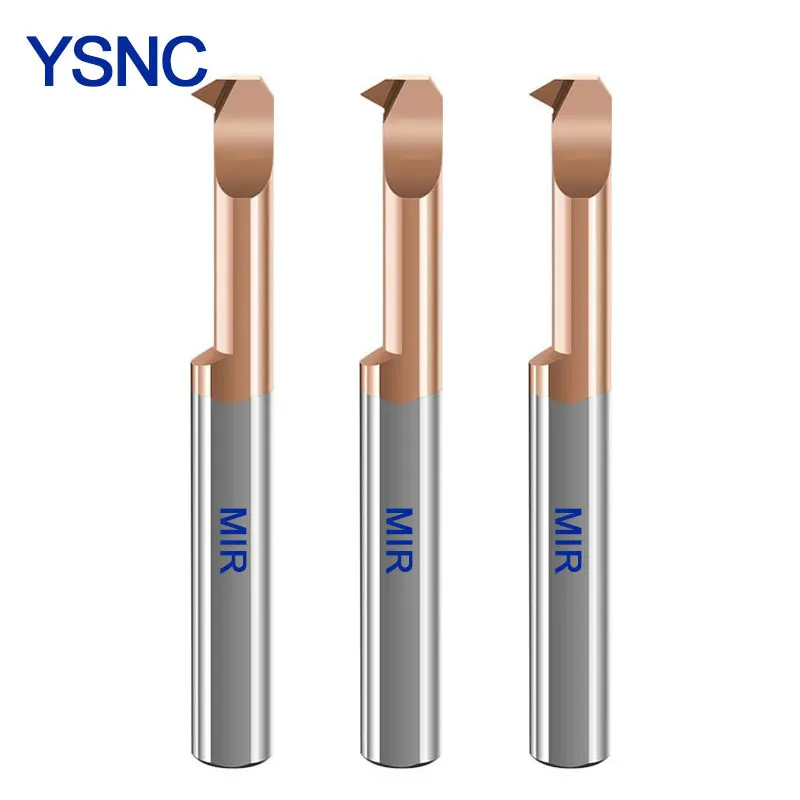 YSNC MIR MIL مملة أداة صغيرة القطر الداخلي ثقب الأخدود سكين CNC أداة حامل سبائك التنغستن الصلب ثقب داخلي سكين الأخدود