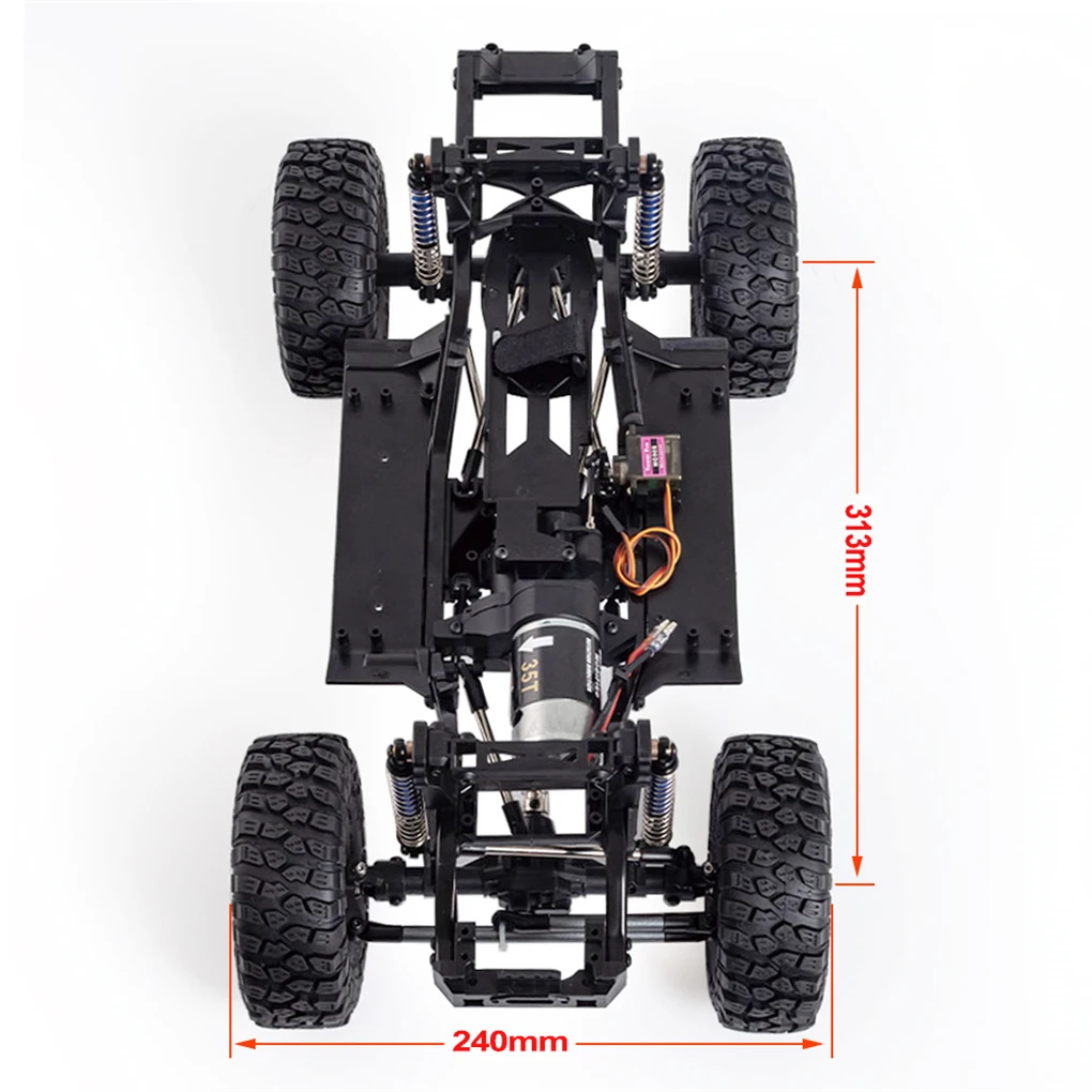 313mm ฐานล้อเกียร์ 2 สปีด RC กรอบแชสซี 550 35T มอเตอร์สําหรับ TRAXXAS TRX-4 1/10 RC Crawler รถชิ้นส่วน DIY