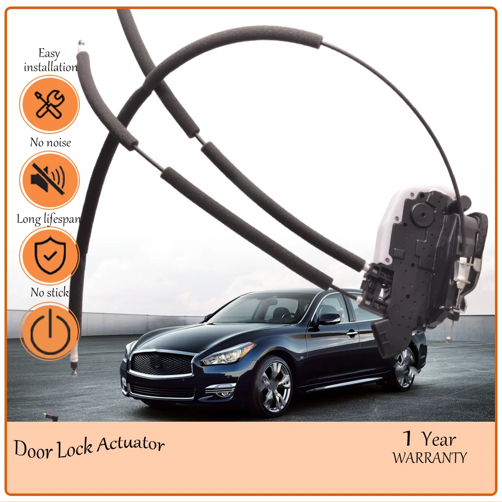 Anti-Jam Rear Left Door Lock Actuator Assembly Structured To Suit 2007-2015 Infiniti Selected Models OEM 82501JK00A,82501-JK00A