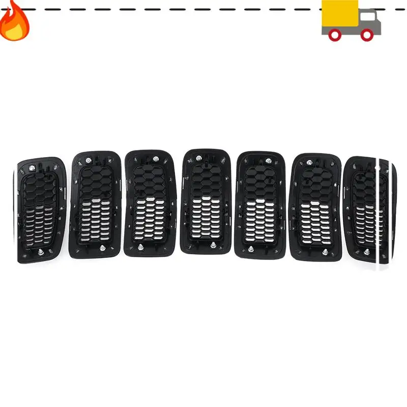 

Discount-Car Front Bumper Insert Mesh Grille Decoration Cover Front Radiator Inlet Grill Trim Cover Parts For Jeep Cherokee 2014