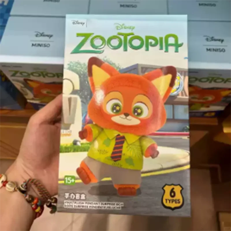 Originele Zootopia Blind Box Leuke Nick Judy Action Figure Pluche Vinyl Pop Mystery Box Anime Figuren Cartoon Collectie