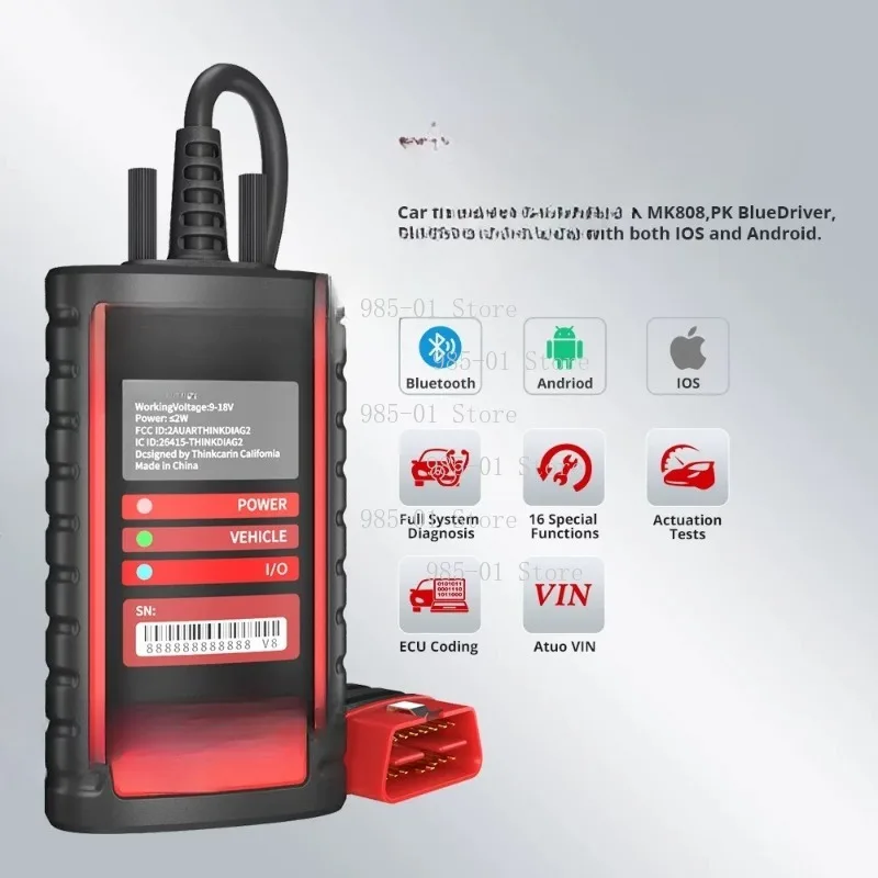 16 Resets OBD2 Scanner, Thinkdiag2 for Ediag plus/Thinkdiag/Thinkdiag Mini