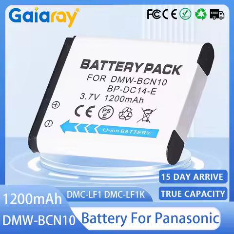 DMW-BCN10 Camera Battery 3.7V 1200mAH DMW-BCN10E Rechargeable Battery for Panasonic Lumix DMC-LF1 DMC-LF1K DMC-LF1W BCN10PP