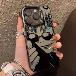 Gojo Satoru Jujutsu Kaisen Matte Hard Case for iPhone 16 15 14 13 12 11 Pro Max XS X XR 8 7 Plus SE 2020 Shockproof PC Cover