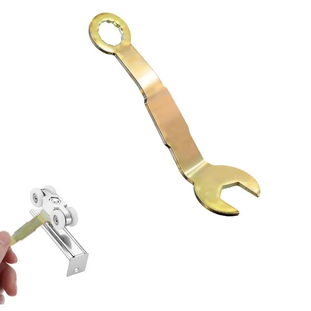 

E9 Angled 3/8" Pocket Door Wrench Multi-purpose Ergonomic Adjustment Wrench Alloy Durable Hardware Adjustment Tool Home Repair