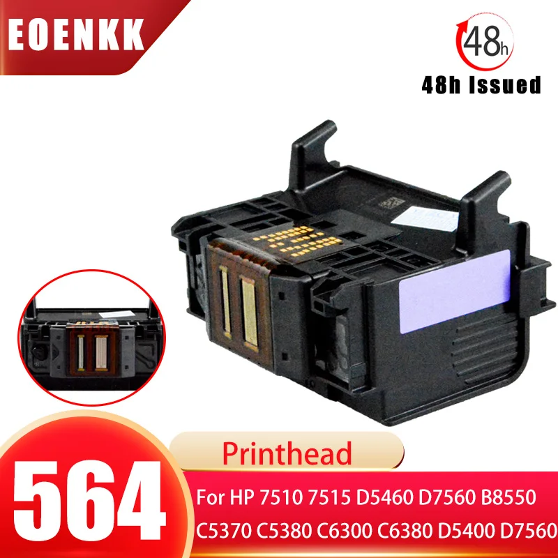 564 564XL 5-Slot Print head Printhead For HP C5380 C510A C309A D5468 C5388 C6380 D7560 309A C410 8558 Printer Accessories