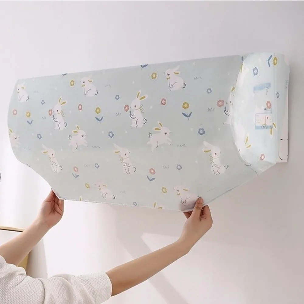 Durable All-Inclusive Air Conditioner Cover High-Elastic Breathable Dustproof Cover Protection Cover Bedroom Use