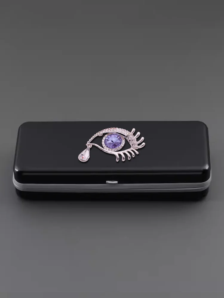 

Luxury Eyewear Cases Aluminum with Velvet - Candy-Coated Pearl Bow Decor