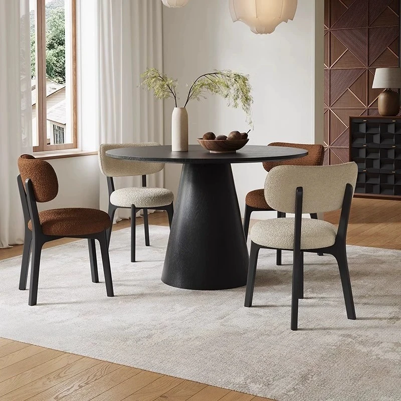

Nordic Contemporary Luxury Dining Chair Wooden Designer Party Event Makeup Dining Chair Bar Velvet Sillas Comedor Furniture Home