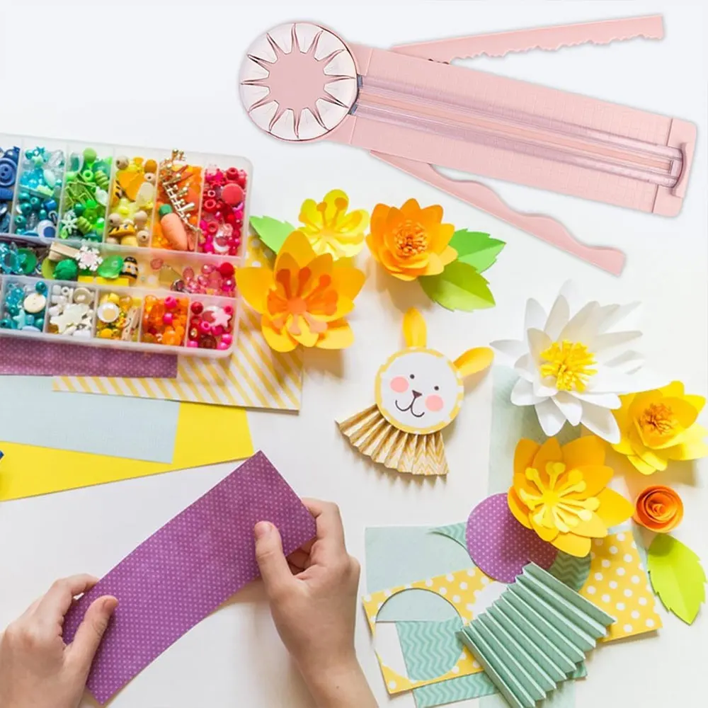 قطعة واحدة 12 في 1 لقطع الورق مع دليل خط القطع، 360 درجة ° دوران، مناسب لسكرابوكينغ اليدوية والبطاقات ورق تغليف صندوق الهدايا. #5