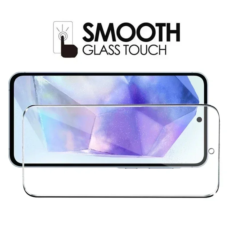 4Pcs Tempered Glass For Samsung A55 A35 A53 A54 A34 A13 A14 A15 A52 A12 A33 A23 A25 A32 A73 A21S M12 M31S M52 Screen Protectors