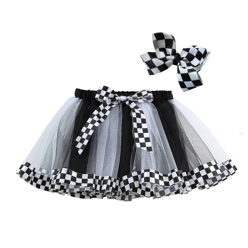 Girls Rainbow Tutu in Mesh Skirts Kids Baby Half Skirt 2024 Summer Party Mini Skirts Dance Ballet Tutu Skirt Princess Dresses