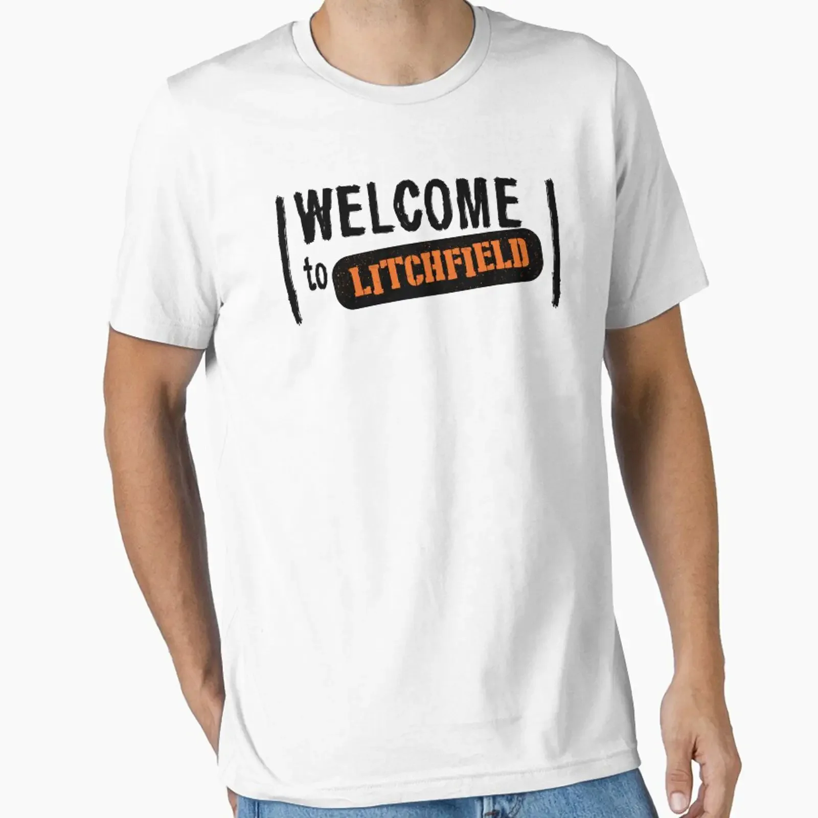 Welcome to Litchfield designed and sold by rexraygun vintage Washed Stylish fashion homme Versatile Unisex streetwear Casual