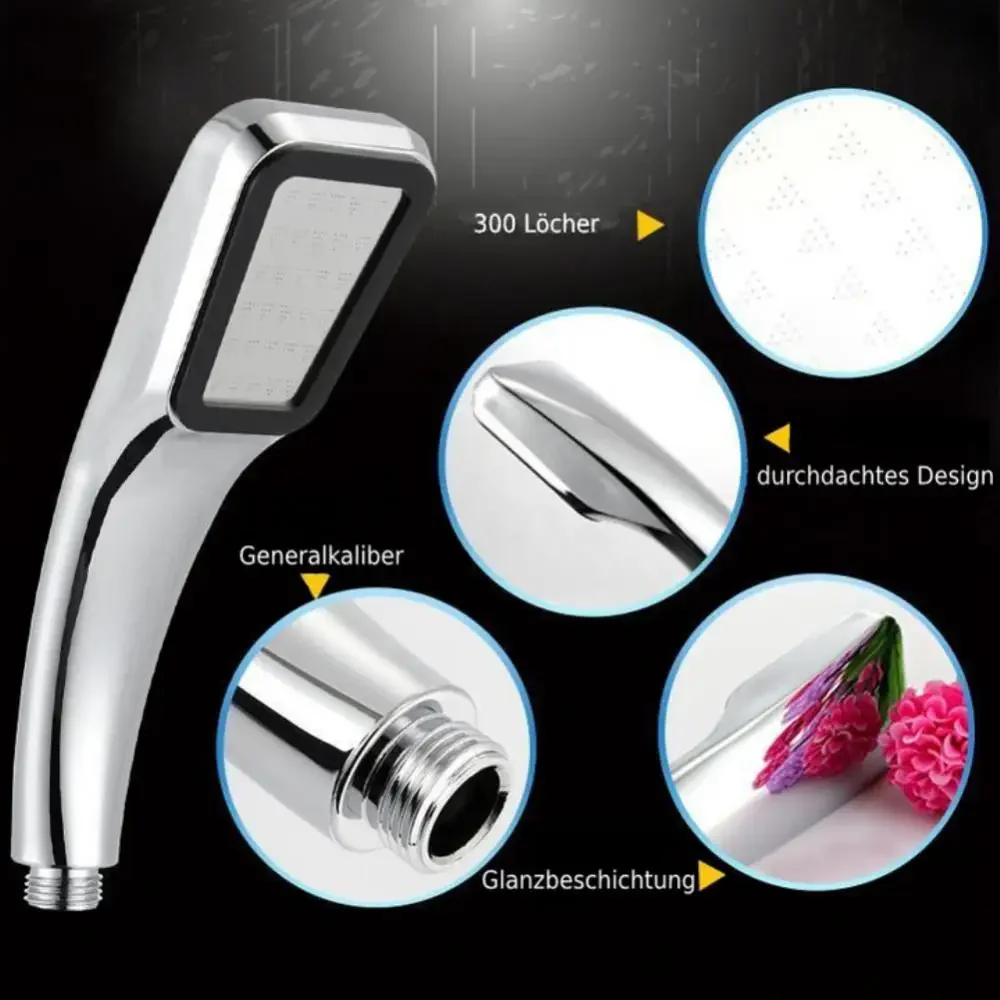 1/3pc 300-Hole Shower Rain Shower Electroplated showerhead Bathroom Accessorie Bathroom SPA Filter Shower Bathtub Sprayer