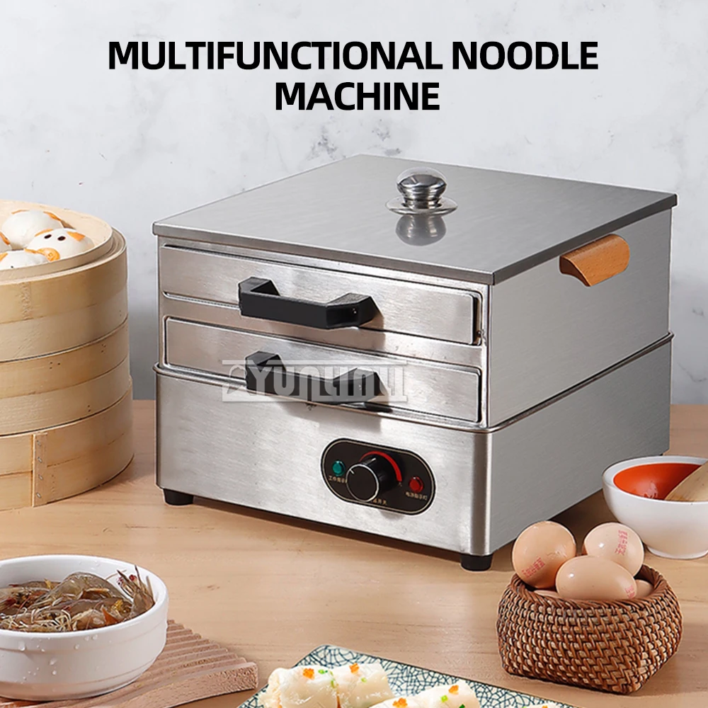 

2 Tiers Stainless Steel Rice Noodle Cooker Commercial Thicken Drawer Rice Noodle Steam instant pot