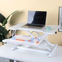 Height Adjustment Double-Deck Computer Monitor Holder For PC Screen Office Laptop Foldable Working Table Bedroom Work Desk