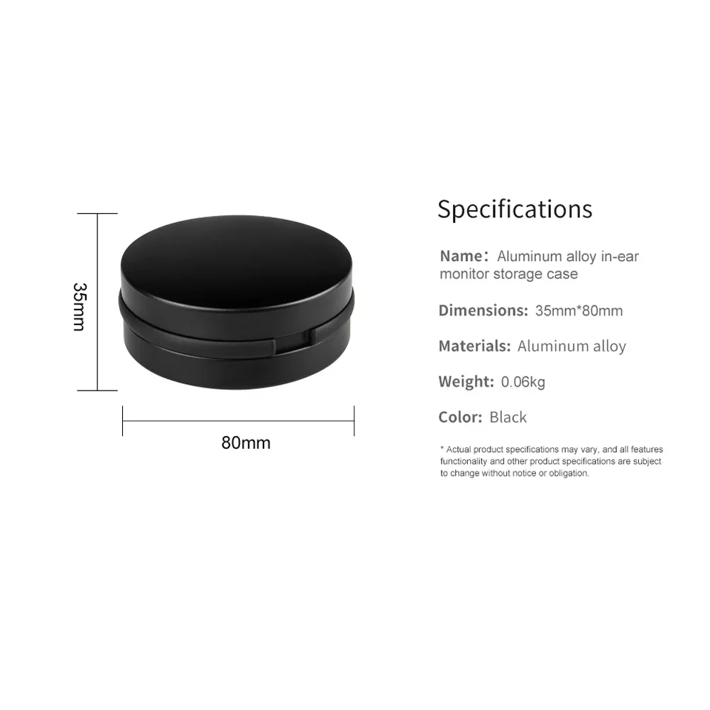 Opansten New Metal Aluminum Alloy In-ear Earphone Accessories Earphone Hard Waterproof Portable Storage Case Bag Box Earphone image 6