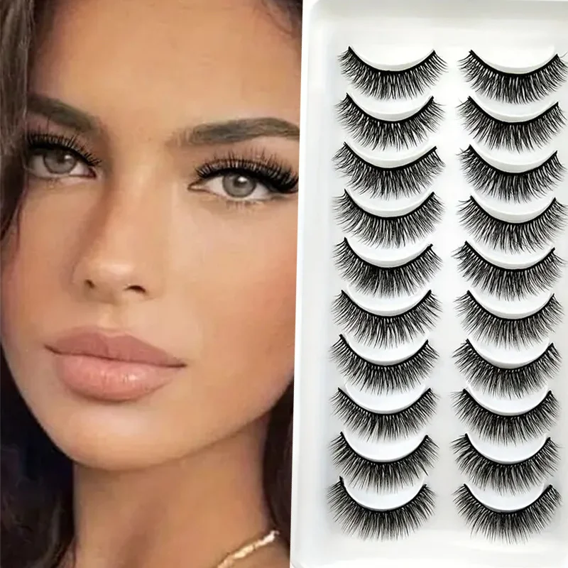 Commuting daily: 10 pairs of "invisible beauty" | Handmade natural false eyelashes, go out in 3 seconds, repeatedly create a pro