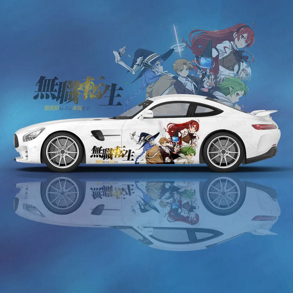 Mushoku Tensei Jobless Reincarnation Car Body Sticker Anime Itasha Car Side Decal Sticker Car Body Sticker Car Decor Stickers