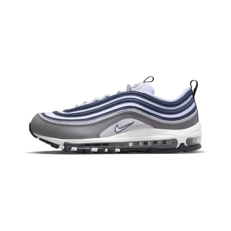 

Original Nike Air Max 97 "Georgetown" Men's and Women's Running Shoes Breathable Sports Unisex Blue Grey Sneakers DV7421-001